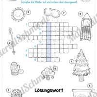 15 Rätsel zum Winter (Wörterrätsel)