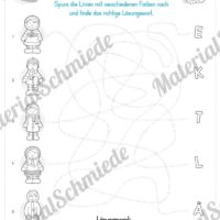 15 Rätsel zum Winter (Wege finden)