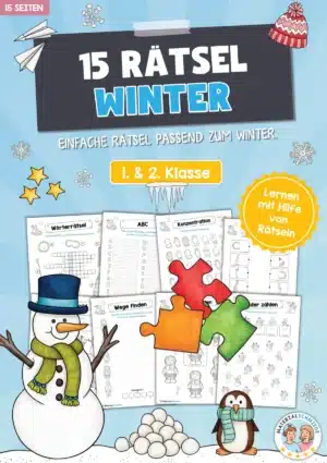 15 Rätsel zum Winter (1. & 2. Klasse)