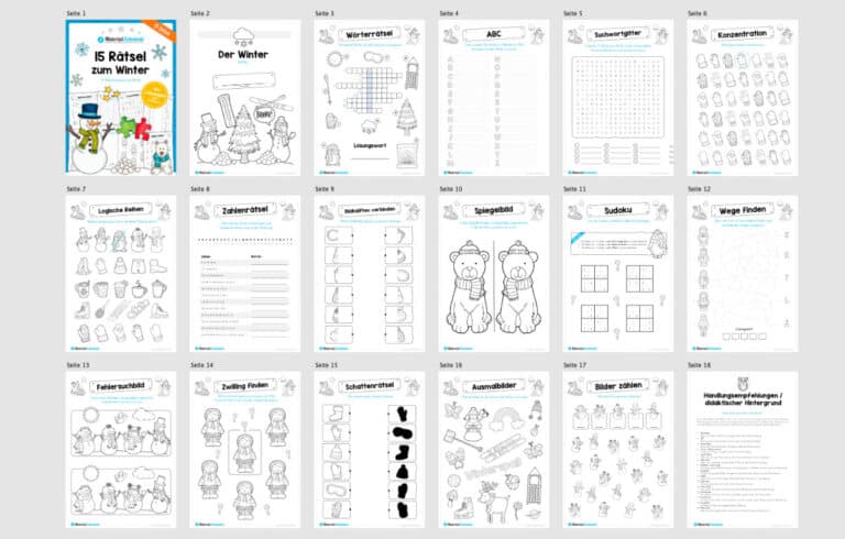 15 Rätsel zum Winter (Überblick)