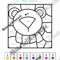 Rechenmalblätter Winter: Zahlenraum 10 (Vorschau 01)