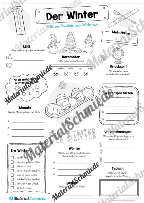 12 Steckbriefe zum Winter (Vorschau 02)