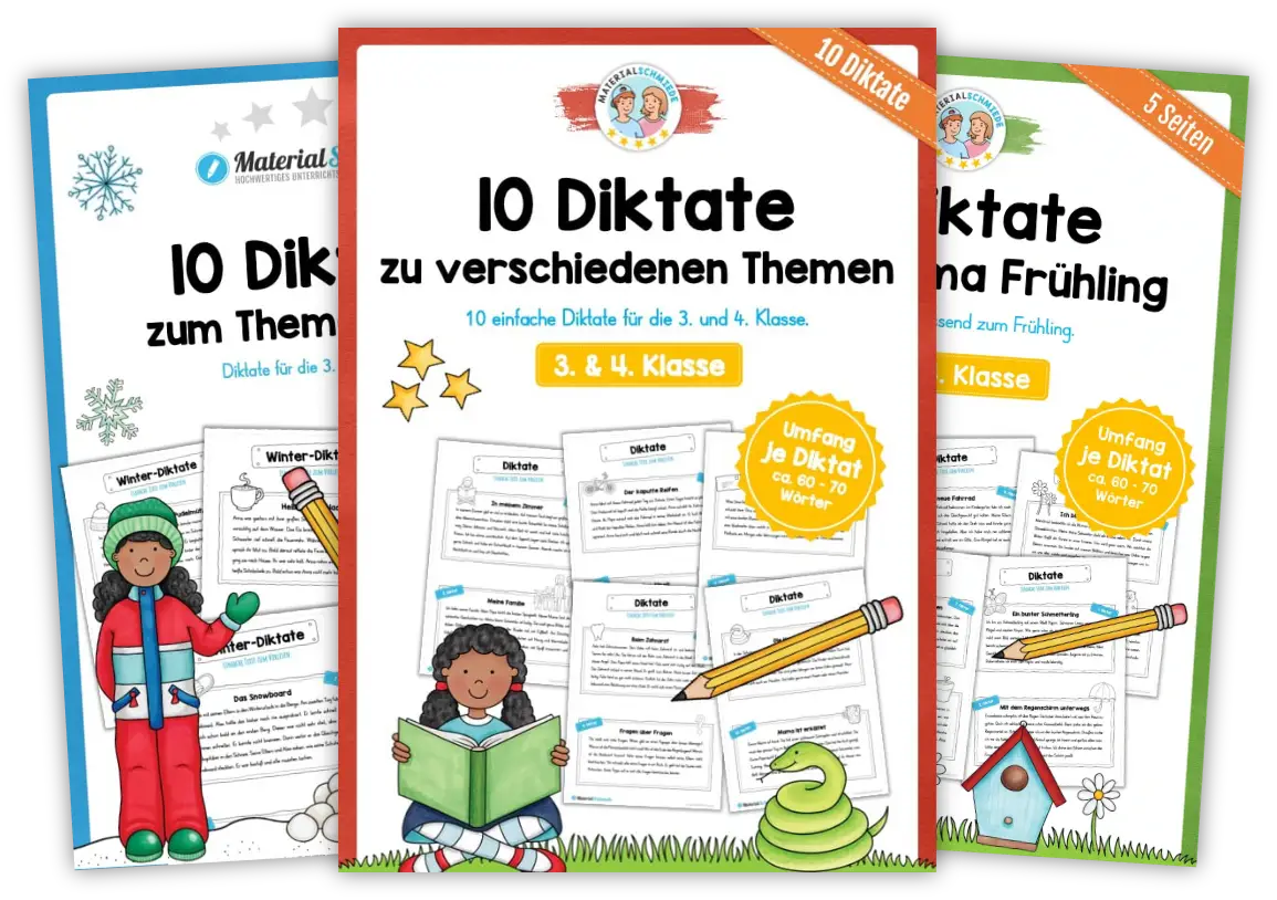 Unterrichtsmaterial Diktate (Deutsch 3. & 4. Klasse)