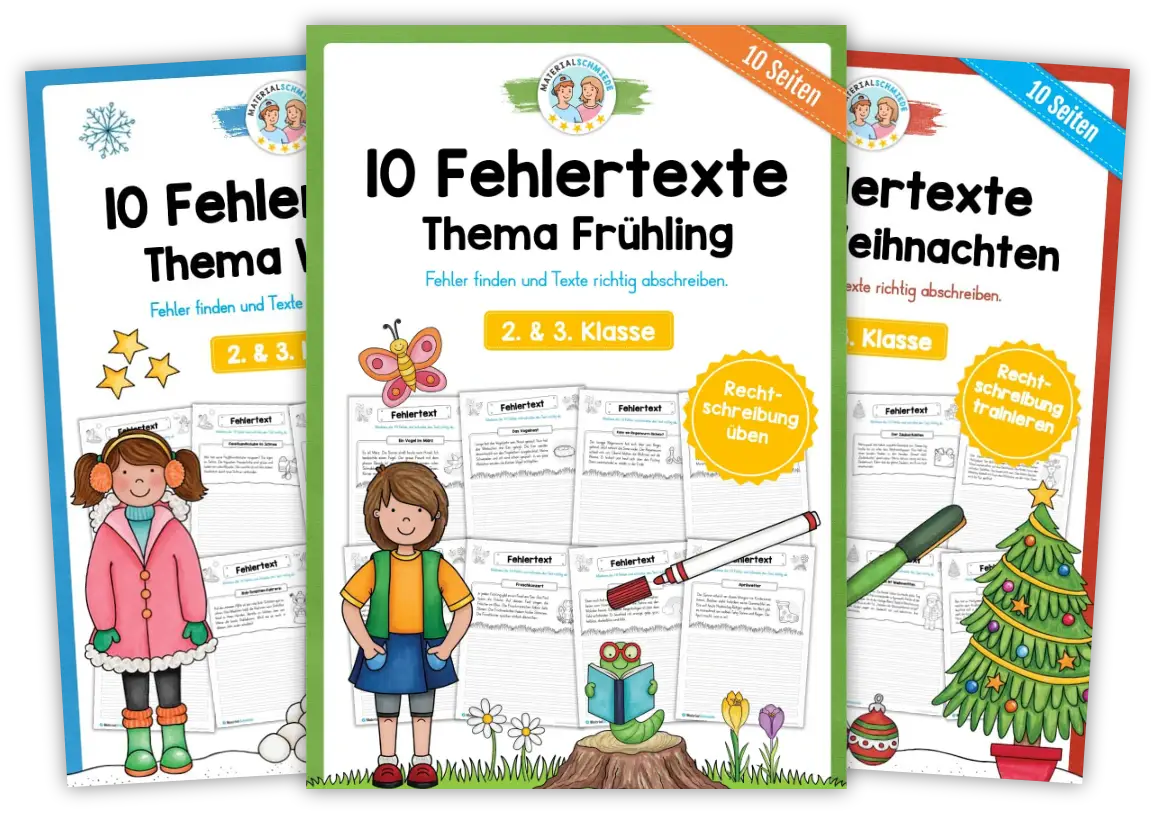 Unterrichtsmaterial Fehlertexte (Deutsch 2. & 3. Klasse)