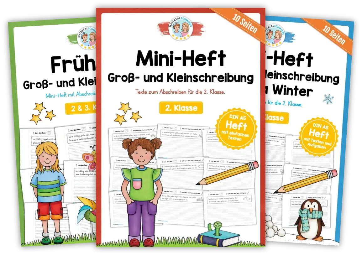 Unterrichtsmaterial zur Groß- und Kleinschreibung (Deutsch 2. & 3. Klasse)