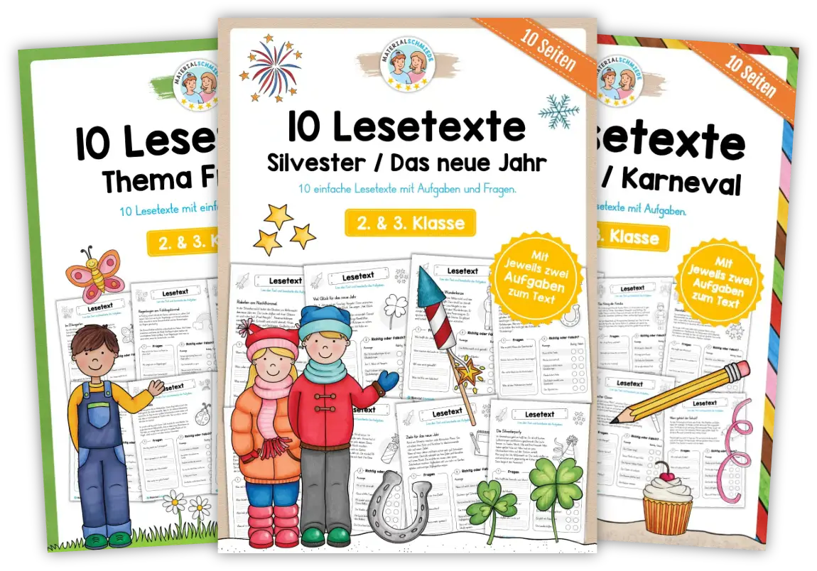 Lesetexte für den Deutschunterricht (Arbeitsblätter und Übungen für die 1. - 4. Klasse)