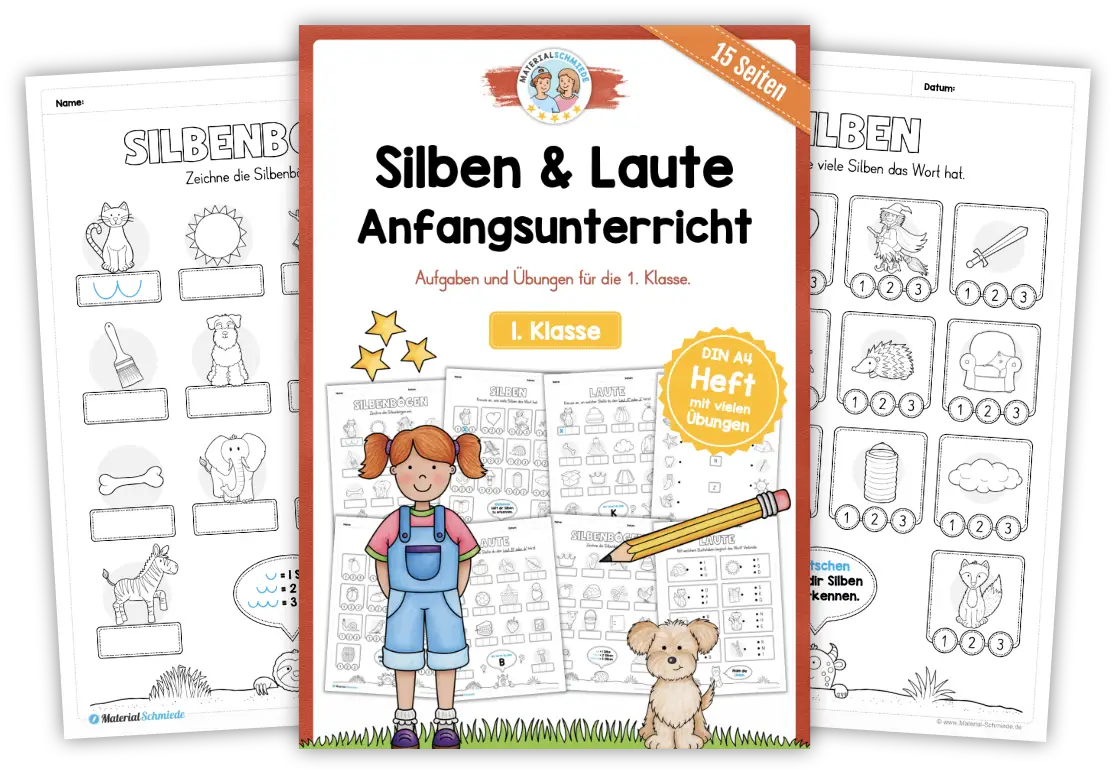 Unterrichtsmaterial Silben & Silbentrennung - Deutsch 1. & 2. Klasse