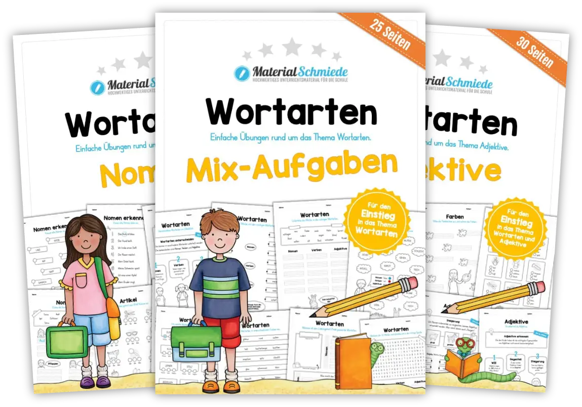 Unterrichtsmaterial Wortarten (Deutsch 2. & 3. Klasse)