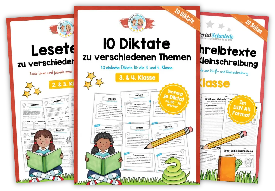 Unterrichtsmaterial Deutsch für die 1. - 4. Klasse