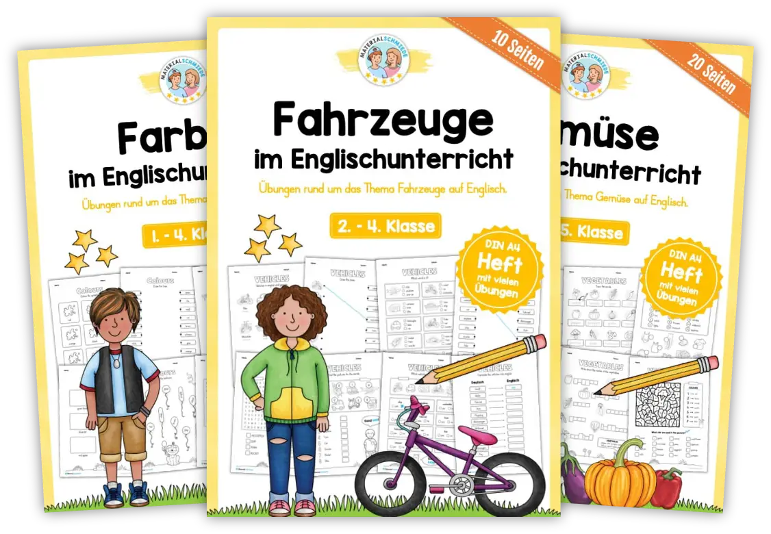 Unterrichtsmaterial Englisch - Arbeitsblätter und Übungen (2. - 5. Klasse)