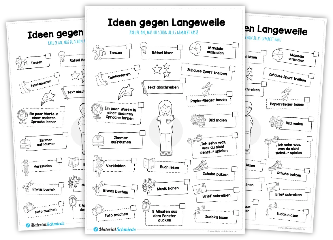 Unterrichtsmaterial für das Homeschooling - Arbeitsblätter und Übungen (Vorschule & 1. - 4. Klasse)
