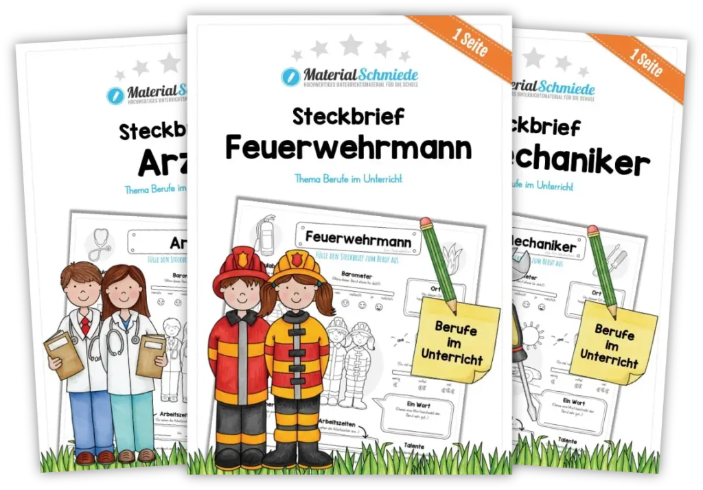 Unterrichtsmaterial Berufe - Arbeitsblätter und Übungen (3. & 4. Klasse)