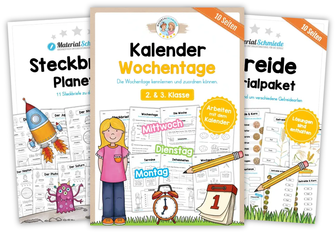 Unterrichtsmaterial Sachunterricht - Arbeitsblätter und Übungen (1. - 4. Klasse)