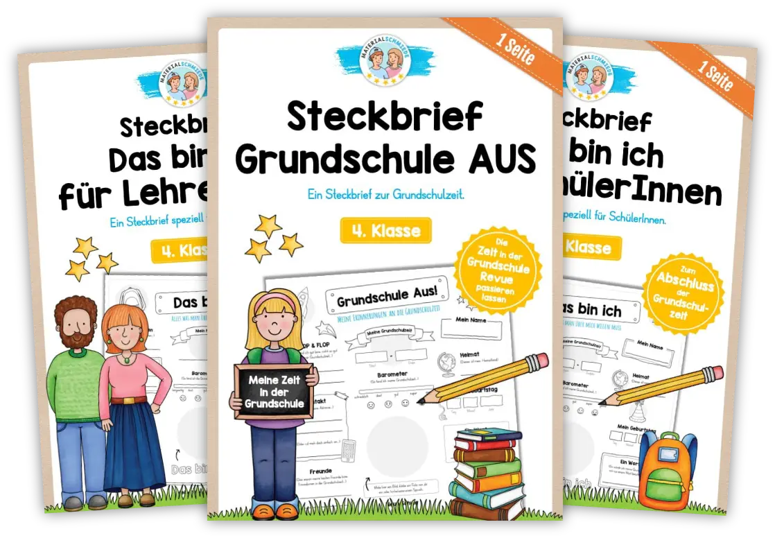 Unterrichtsmaterial Schuljahresende - Arbeitsblätter und Übungen (1. - 5. Klasse)