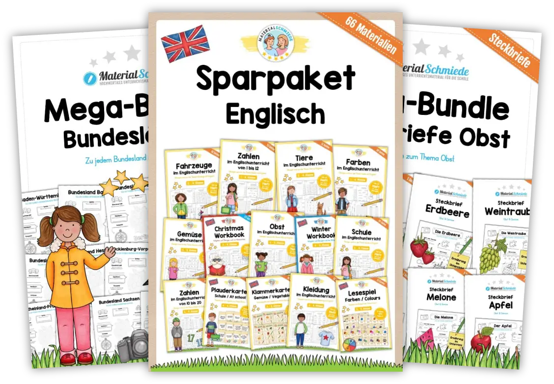 Unterrichtsmaterial Sparpakete - Bundles mit Angeboten (1. - 4. Klasse)