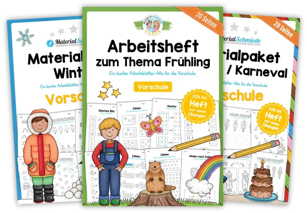 Unterrichtsmaterial: Arbeitshefte für die Vorschule