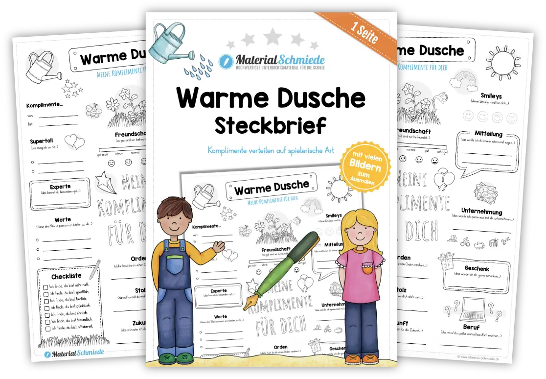 Unterrichtsmaterial: Warme Dusche (2. - 4. Klasse)