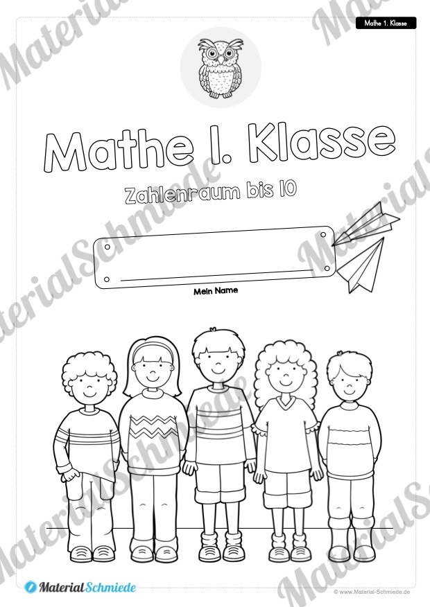 20 Mathe Übungen 1. Klasse (Deckblatt)