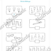 20 Mathe Übungen 1. Klasse (Abbildungen zählen)