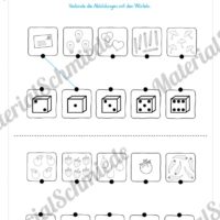 20 Mathe Übungen 1. Klasse (Zählen & verbinden)