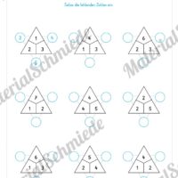 20 Mathe Übungen 1. Klasse (Rechendreiecke)