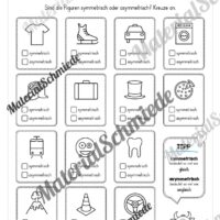 Achsensymmetrie: Arbeitsheft (Arbeitsblatt 03)
