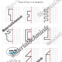 Achsensymmetrie: Arbeitsheft (Arbeitsblatt 11)