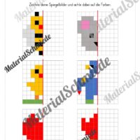 Achsensymmetrie: Arbeitsheft (Arbeitsblatt 13)