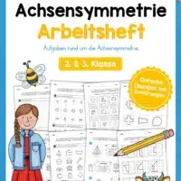 Achsensymmetrie: Arbeitsheft (13 Seiten)