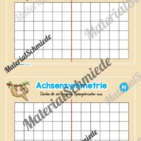 Achsensymmetrie: Kästchen spiegeln (Mini-Heft) - Arbeitsblatt 07