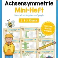 Achsensymmetrie: Kästchen spiegeln (Mini-Heft)