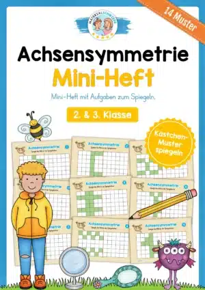Achsensymmetrie: Kästchen spiegeln (Mini-Heft)