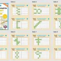 Achsensymmetrie: Kästchen spiegeln (Mini-Heft) - Überblick