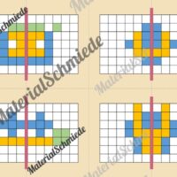 Achsensymmetrie Legespiel (Arbeitsblatt 01)