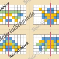 Achsensymmetrie Legespiel (Arbeitsblatt 02)