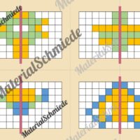 Achsensymmetrie Legespiel (Arbeitsblatt 03)