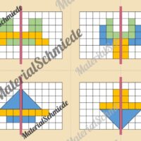 Achsensymmetrie Legespiel (Arbeitsblatt 04)