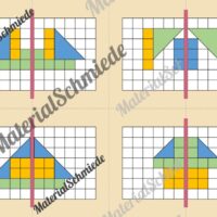 Achsensymmetrie Legespiel (Arbeitsblatt 05)