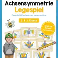 Achsensymmetrie Legespiel (20 Karten)