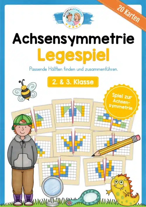 Achsensymmetrie Legespiel (20 Karten)