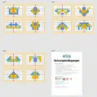 Achsensymmetrie Legespiel (20 Karten) - Überblick