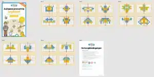 Achsensymmetrie Legespiel (20 Karten) – Überblick Achsensymmetrie Legespiel (20 Karten) – Überblick