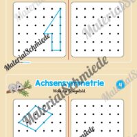 Achsensymmetrie: Punkt-Muster spiegeln (Mini-Heft) - Arbeitsblatt 02