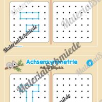 Achsensymmetrie: Punkt-Muster spiegeln (Mini-Heft) - Arbeitsblatt 03