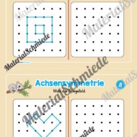 Achsensymmetrie: Punkt-Muster spiegeln (Mini-Heft) - Arbeitsblatt 04