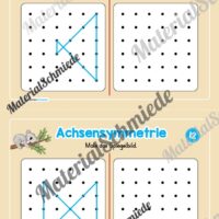 Achsensymmetrie: Punkt-Muster spiegeln (Mini-Heft) - Arbeitsblatt 06