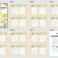 Achsensymmetrie: Punkt-Muster spiegeln (Mini-Heft) - Überblick