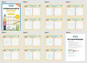 Achsensymmetrie: Punkt-Muster spiegeln (Mini-Heft) – Überblick