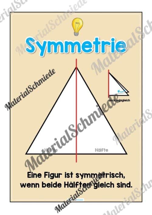 Achsensymmetrie Tafelmaterial (Arbeitsblatt 07)