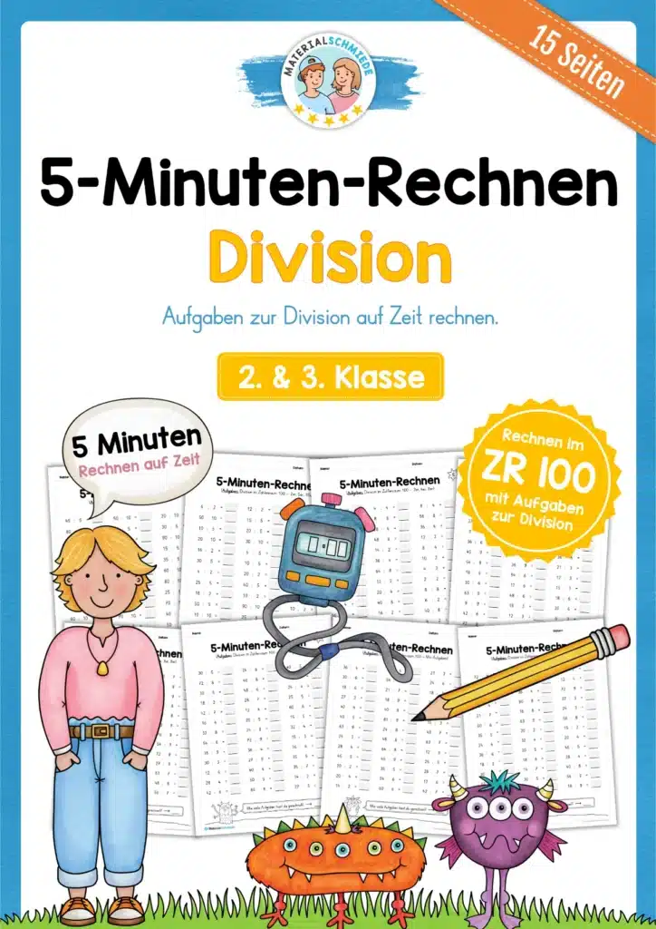 5-Minuten-Rechnen: Division im Zahlenraum 100